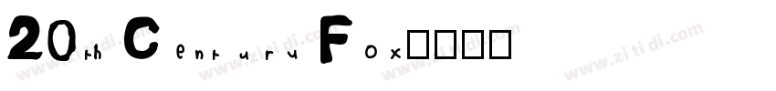 20th Century Fox字体转换